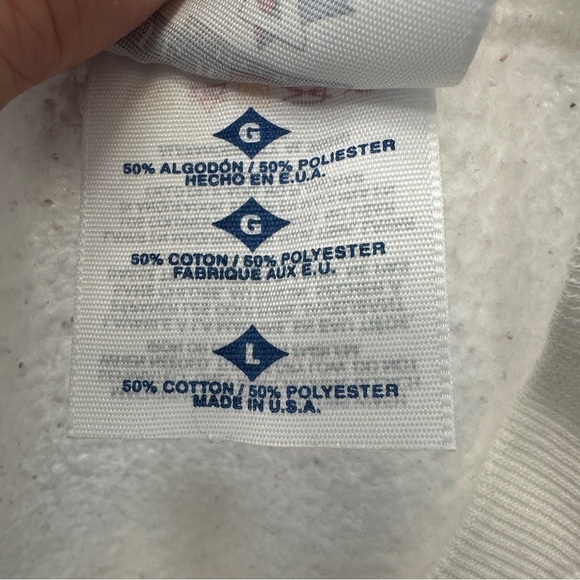 Vintage 90s Jerzees Gulf Shores Crewneck Sweatshirt Unisex Large Made in USA - Picture 12 of 14